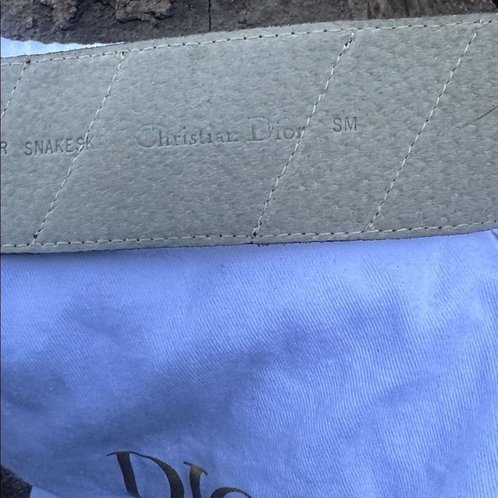 Dior Metallic Silver and Brown Belt - Picture 5 of 6